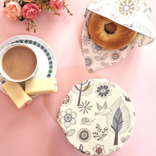 *Set of 3 Handmade Beeswax Wraps | Scandi