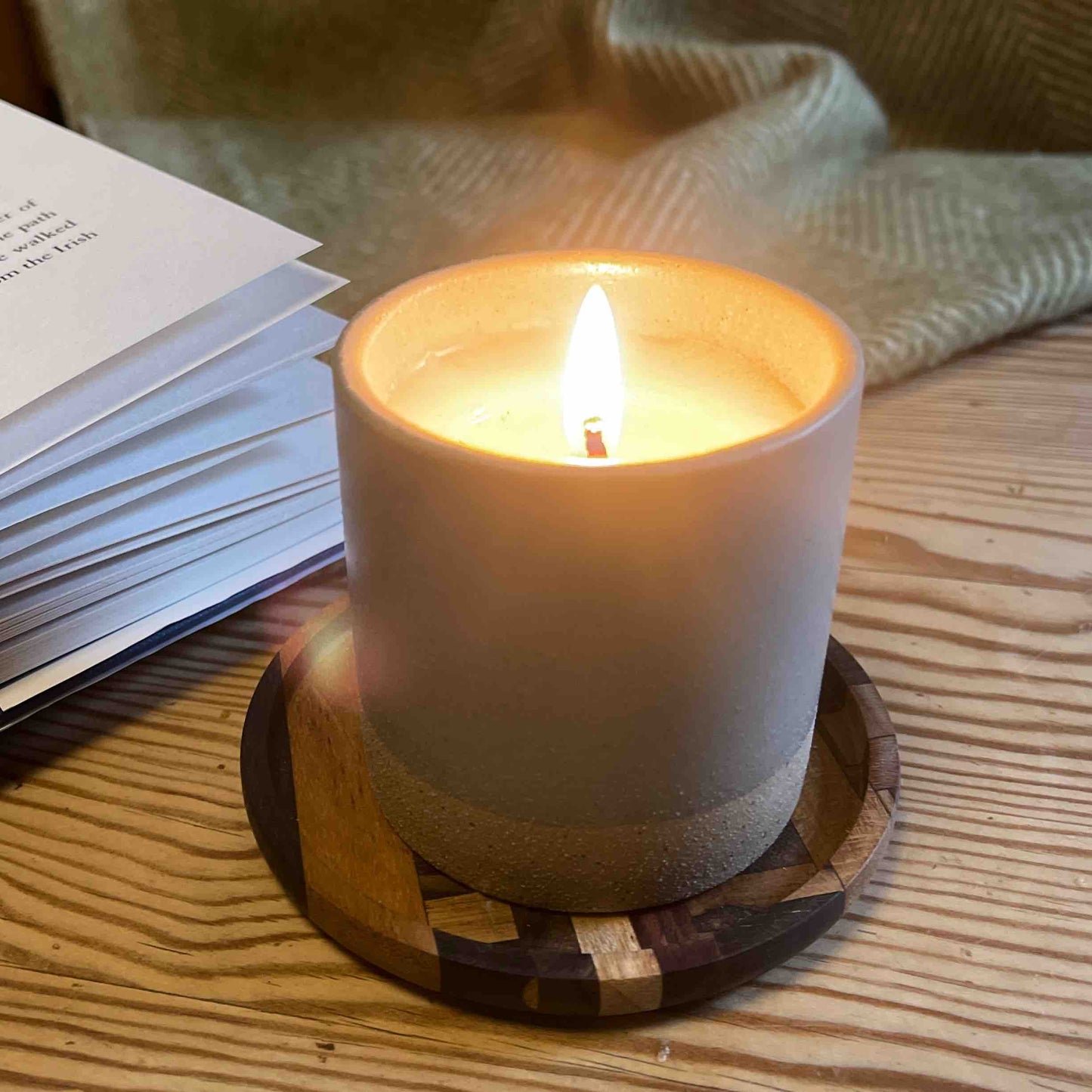 Unique Handmade End Grain Wooden Coasters (Set of 2 or 4)